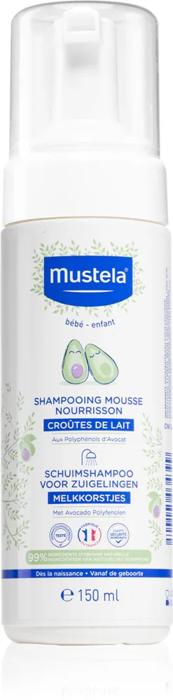 Mustela Bébé - Шампунь в пене для детей с рождения, 150 мл
