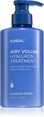 KUNDAL Airy Volume Hyaluron Treatment - увлажняющий кондиционер для придания объема, 500 мл