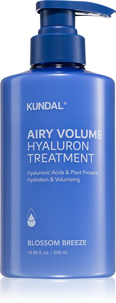KUNDAL Airy Volume Hyaluron Treatment - увлажняющий кондиционер для придания объема, 500 мл