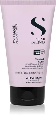 Alfaparf Milano Semi di Lino Style&Care Twisted curls - Укрепляющий крем для стайлинга, выделяющий волны, 150 мл