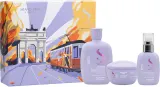 Alfaparf Milano Semi di Lino Smooth Holiday Kit - Подарочный набор для непослушных и пушистых волос, 3 шт — фото 1