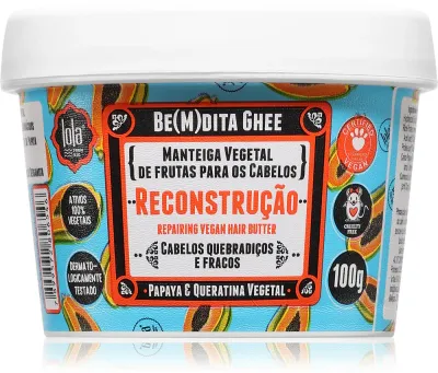 Lola Cosmetics BE(M)DITA GHEE RECONSTRUÇÃO - Регенерирующая маска для поврежденных волос, 100 г