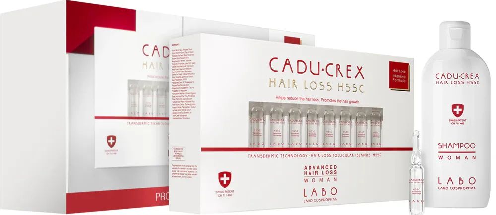 CADU-CREX Hair Loss HSSC Serious Hair Loss - Сыворотка для волос для женщин против сильного выпадения волос удобная упаковка wygodne opakowanie, 1 шт