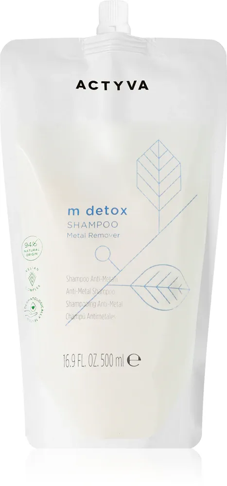 Kemon Actyva M Detox - шампунь для очищения и детоксикации для нейтрализации воздействия жесткой воды