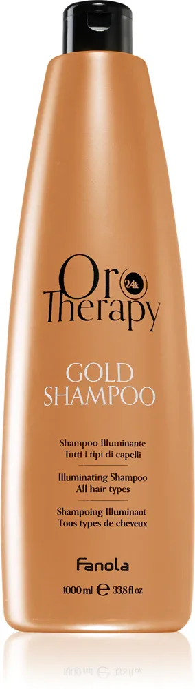 Fanola Oro Therapy Gold Shampoo - шампунь с аргановым маслом, 1000 мл