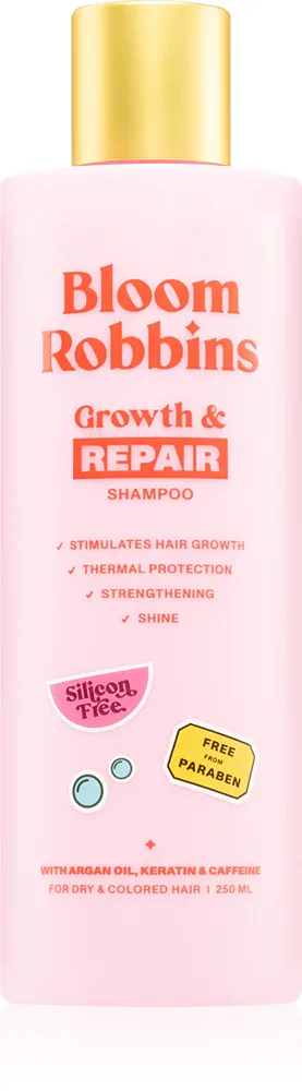 Bloom Robbins Growth & Repair - шампунь для сухих и поврежденных волос, 250 мл