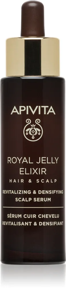 Apivita Royal Jelly Elixir Revitalizing & Densifying Scalp Serum - Ревитализирующая сыворотка для кожи головы, 50 мл