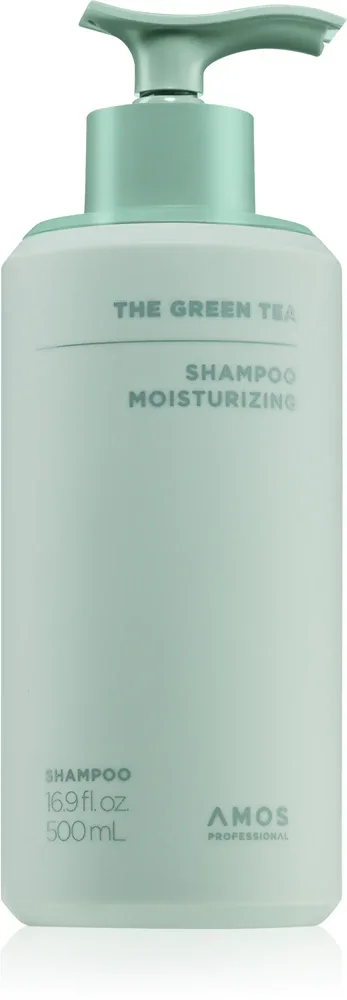 AMOS PROFESSIONAL The Green Tea Shampoo Moisturizing - шампунь интенсивного питания против выпадения волос, 500 г