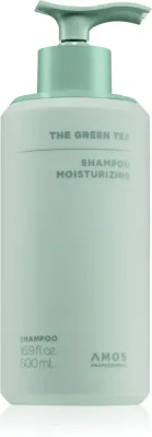 AMOS PROFESSIONAL The Green Tea Shampoo Moisturizing - шампунь интенсивного питания против выпадения волос, 500 г