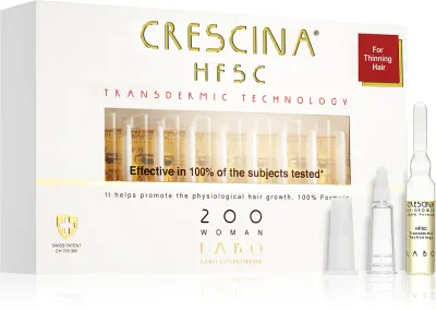 Crescina Transdermic 200 Re-Growth - Уход за волосами, способствующий их росту для женщин, 20 мл