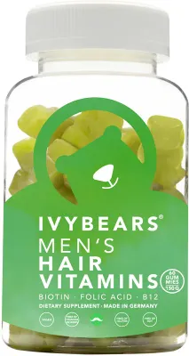 Ivy Bears Men's Hair - Мишки-желе для укрепления волос, 60 шт