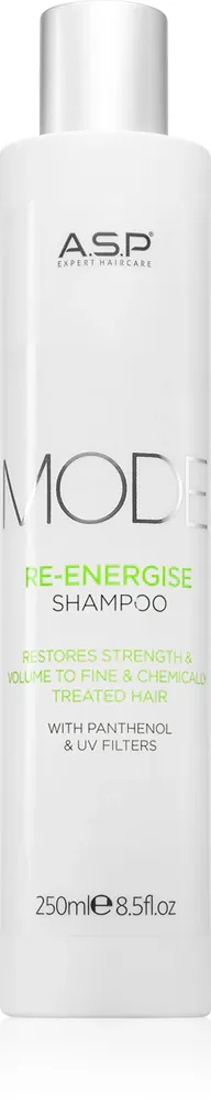 ASP MODE Re-Energise Shampoo - Энергетизирующий шампунь для осветленных, окрашенных и подвергнутых химическим воздействиям волос, 250 мл
