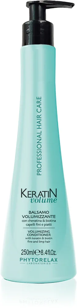 Phytorelax Laboratories Keratin Volume - в кондиционер для волос, который придает объем тонким волосам с кератином, 250 мл