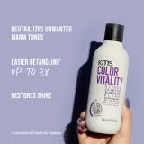 KMS Color Vitality Blonde Shampoo - шампунь для светлых волос, 300 мл — фото 4