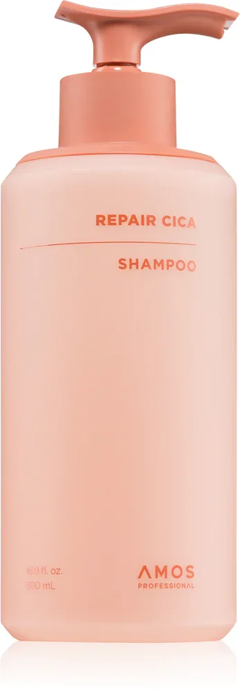 AMOS PROFESSIONAL Repair Cica Shampoo - укрепляющий шампунь для поврежденных волос, 500 г