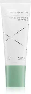 AMOS PROFESSIONAL Green Tea Active Sea Salt Scaling Shampoo - шампунь против выпадения волос с морской солью, 150 мл