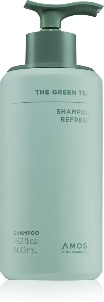 AMOS PROFESSIONAL The Green Tea Shampoo Refresh - шампунь против выпадения волос для нормальной и сухой кожи головы, 500 мл