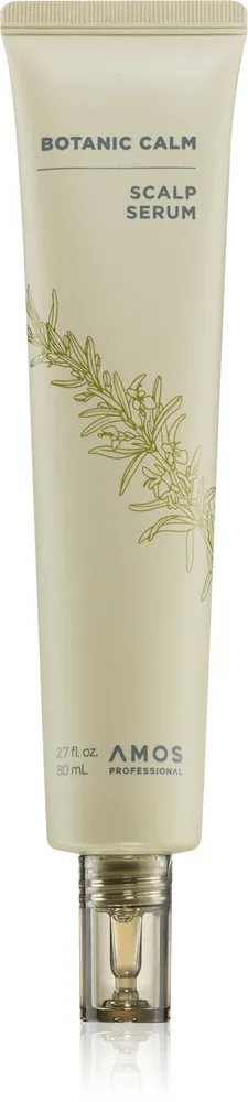 AMOS PROFESSIONAL Botanic Calm Scalp Serum - Укрепляющая и регенерирующая сыворотка против выпадения волос, 80 мл