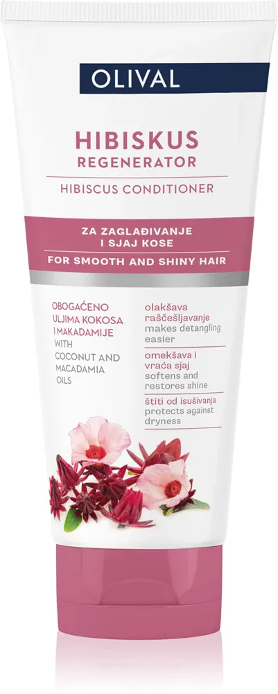 Olival Hibiscus - восстанавливающий кондиционер для придания блеска и мягкости волосам, 200 мл