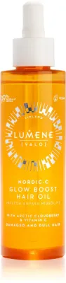 Lumene Nordic-C [VALO] Glow Boost - Укрепляющее и осветляющее масло для сухих и поврежденных волос, 75 мл
