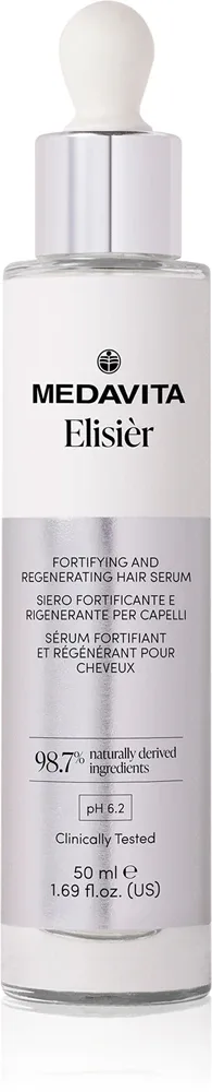 Medavita Elisiér Fortifying And Regenerating Hair Serum - Регенерирующая сыворотка для волос, 50 мл