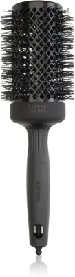 Круглая щётка-браш Olivia Garden Expert Blowout Shine Full Black, для сушки феном, нейлоновая щетина, 1 шт Ø 55 mm