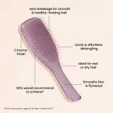 Tangle Teezer Ultimate Detangler Chrome - Плоская щетка для прямых и кудрявых волос Mauve Copper, 1 шт — фото 2