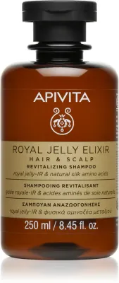 Apivita Royal Jelly Elixir Revitalizing Shampoo - Восстанавливающий шампунь против признаков старения волос, 250 мл