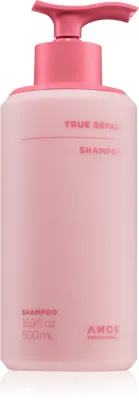 AMOS PROFESSIONAL True Repair Shampoo - шампунь, разглаживающий и восстанавливающий поврежденные волосы, 500 мл