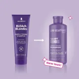 Lee Stafford Bleach Blondes Toning Shampoo - шампунь для волос блонд, нейтрализующий желтоватые оттенки, 250 мл — фото 2