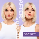 Lee Stafford Bleach Blondes Toning Shampoo - шампунь для волос блонд, нейтрализующий желтоватые оттенки, 250 мл — фото 5
