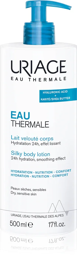Uriage Eau Thermale Silky Body Lotion - Шелковый бальзам для тела для сухой и чувствительной кожи