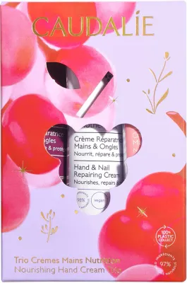 Caudalie Hand Cream Trio Set - Подарочный набор для рук и ногтей