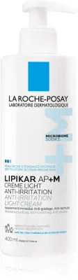 La Roche-Posay Lipikar AP+M Light Cream - Крем для тела, восполняющий липиды для сухой и атопической кожи, 400 мл