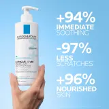 La Roche-Posay Lipikar AP+M Light Cream - Крем для тела, восполняющий липиды для сухой и атопической кожи, 400 мл — фото 3