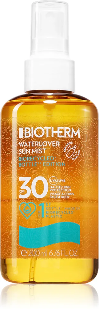 Biotherm Waterlover Sun Mist Biorecycled Edition SPF 30 - Солнцезащитный спрей SPF 30, 200 мл