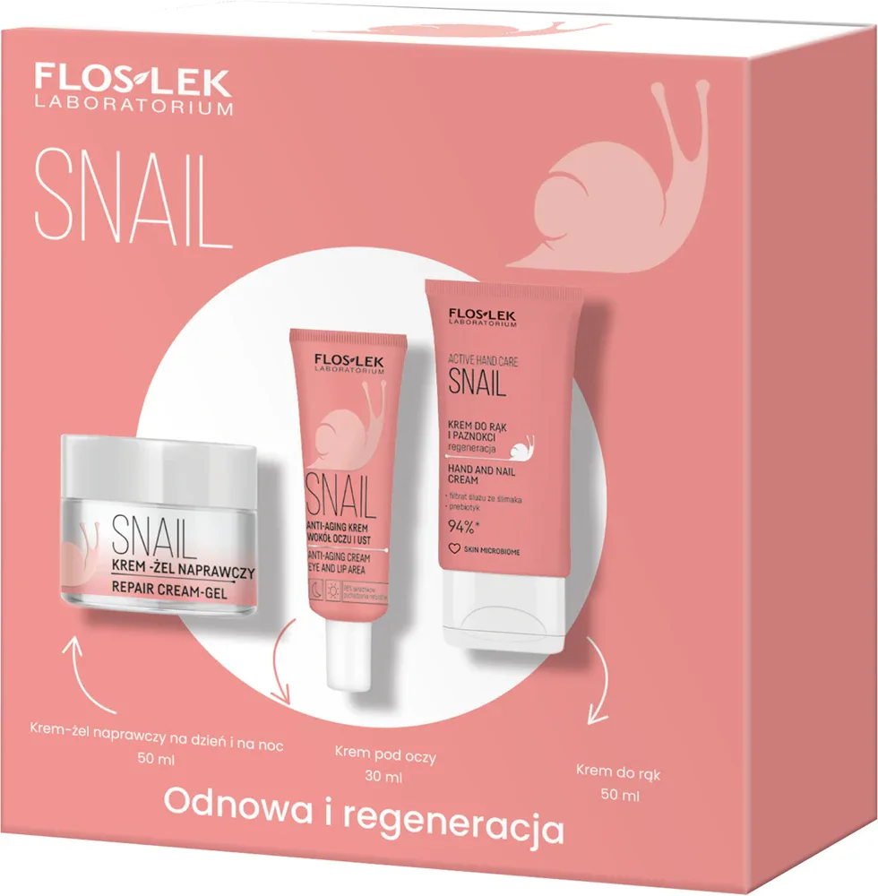 FlosLek Laboratorium Snail - в подарочном наборе для восстановления кожи