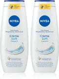 NIVEA Creme Soft - В контексте того, что это гель для душа: уходовый гель для душа удобная упаковка 2 x 500 мл 2 x 500 мл — фото 1