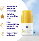 NIVEA SUN Sensitiv - Молочко для загара для детей в ролике SPF 50+, 50 мл — фото 3