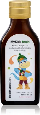 Health Labs Care MyKids Brain - Разжижающий раствор для нормальной работы сердца и мозга dla dzieci, 100 мл
