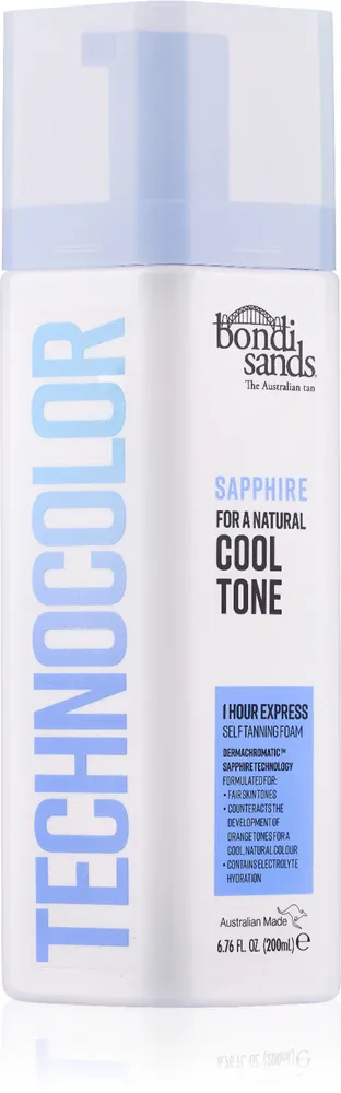 Bondi Sands Technocolor Sapphire - Автозагар: самозагарный лосьон Cool Natural, 200 мл