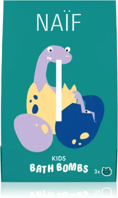 Naif Kids Bath Bombs - Шарики для ванны для детей, 3 г