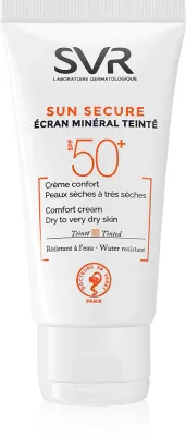 SVR Sun Secure - Минеральный тонизирующий крем для сухой и очень сухой кожи SPF 50+, 50 мл
