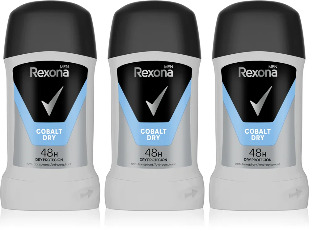 Rexona Cobalt - удобная упаковка дезодорантов в стике, 3 мл