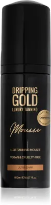 Dripping Gold Luxury Tanning Mousse - Автозагар: самозагарный лосьон Ultra Dark, 150 мл