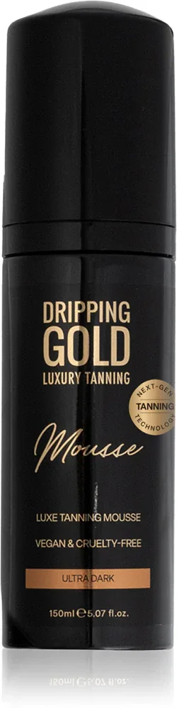 Dripping Gold Luxury Tanning Mousse - Автозагар: самозагарный лосьон Ultra Dark, 150 мл