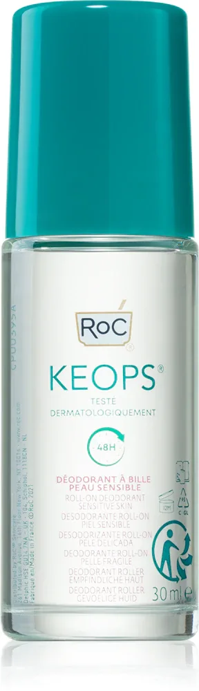 RoC Keops Sensitive - Дезодорант-роллер для чувствительной кожи 48h, 30 мл