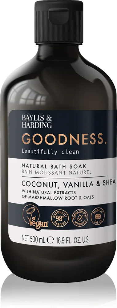 Baylis & Harding Goodness Coconut, Vanilla & Shea - Пена для ванны Baylis Harding Goodness Coconut, Vanilla Shea с маслом ши, для всех типов кожи, 500 мл, 500 мл