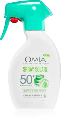 Omia Laboratories Aloe Vera del Salento - Солнцезащитный спрей с увлажняющим действием SPF 50+, 200 мл