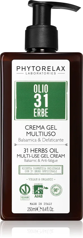 Гель-крем для тела и ног Phytorelax Laboratories 31 Herbs охлаждающий, тонизирующий, 250 мл